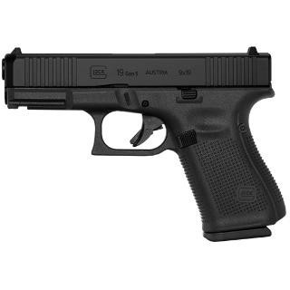 Glock G19 19 Gen 5 Black 9mm 3-15rd Mags 4in PA195S203