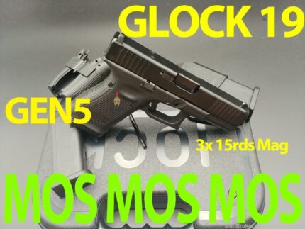 Glock 19 Gen5 19 MOS OPTIC